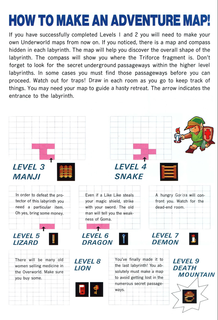 The Legend of Zelda Map Making Instructions